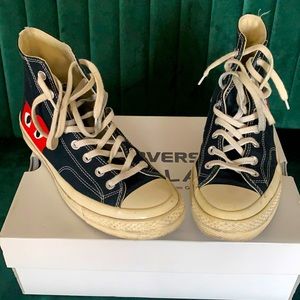 Men’s BLACK CONVERSE X COMME DES GARCONS PLAY